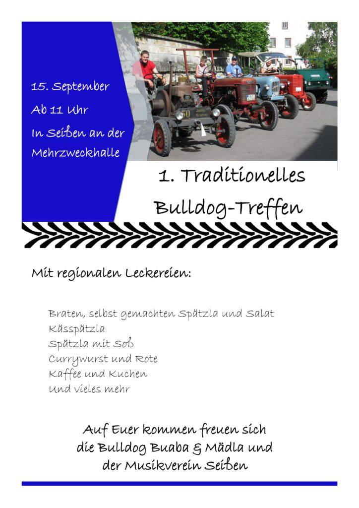 Oldtimer Treffen der Bulldog Buaba & Mädla